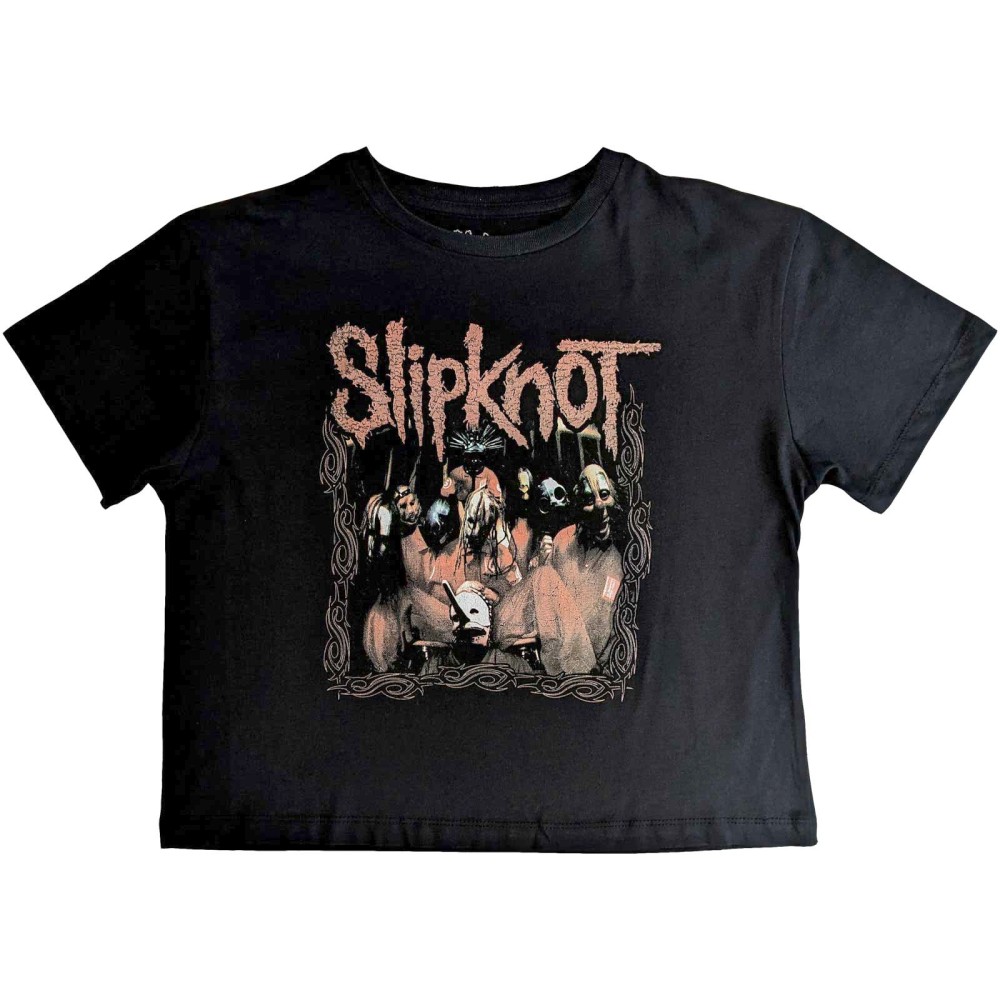 Slipknot - Band Frame Crop top - Zwart